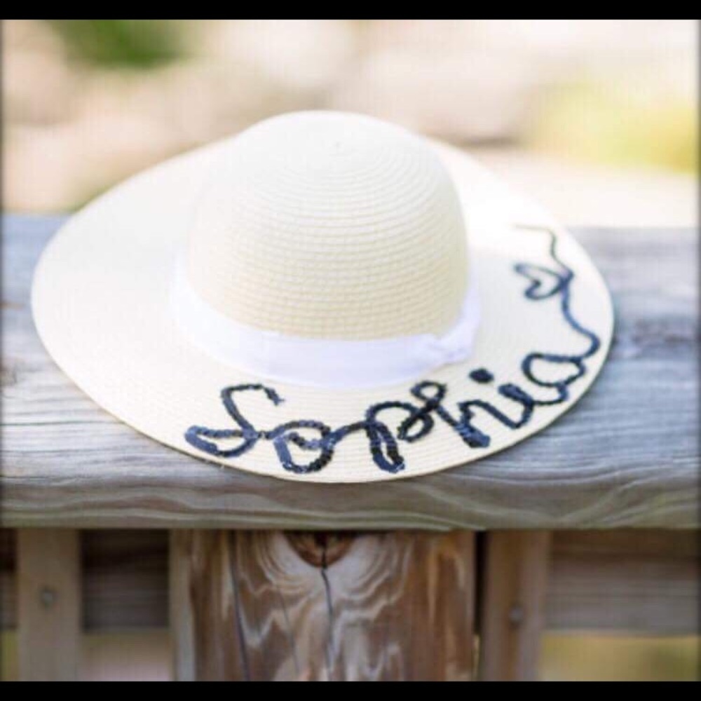 Custom Name - Girls Sun Hat